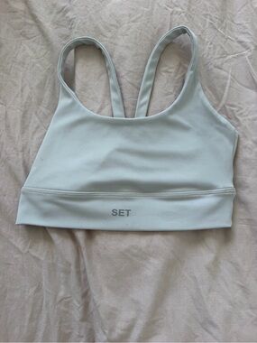 Set Active Gray Sports Bra